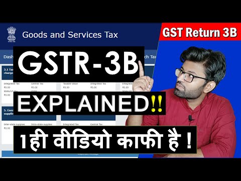 GSTR 3B EXPLAINED !! GSTR 3B Return Filing