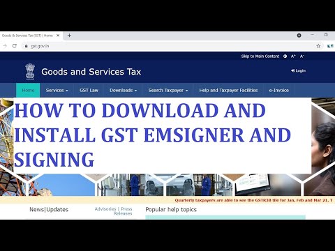 HOW TO DOWNLOAD AND INSTALL GST EMSIGNER