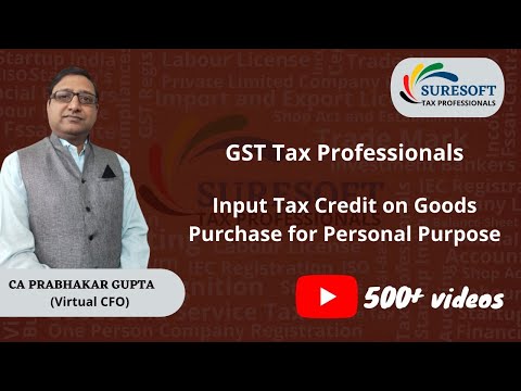 GST Input Tax Credit on Mobile, TV, Refrigerator Air Conditioner Purchase for personal and business