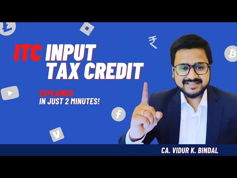 Input Tax Credit (ITC) | Basic Concept in 2 Minutes!