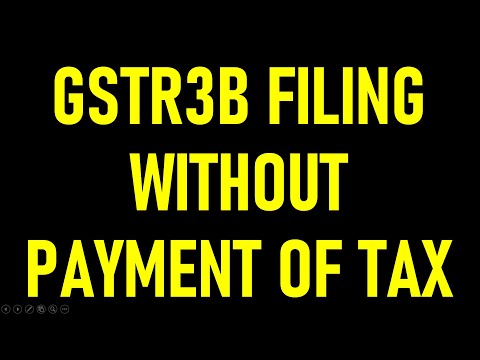 GSTR3B FILING UPDATE | GSTR3B FILING WITHOUT PAYMENT OF TAX  #gstplatform #gstupdate #gstreturn