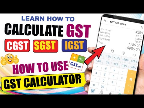 How to calculate GST |  Easiest way to calculate  GST, SGST, CGST and IGST