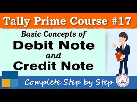 Debit Note and Credit Note in Tally Prime | Chapter 17 | Tally Prime Course