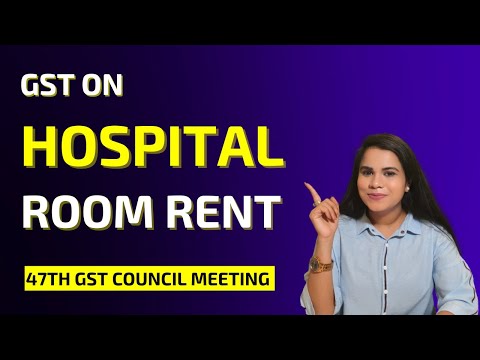 Hospital Room rent (excluding ICU) exceeding Rs 5000 per day  attract 5% without ITC