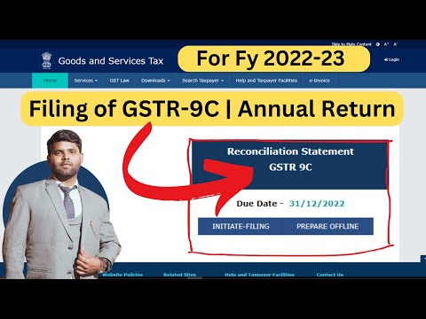 How To File GSTR9C Annual Return  2022-23 | filing of GSTR9C for fy 2022-23 | GSTR9C filing