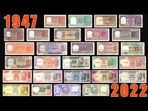 History of Indian Currency Note from 1947 to 2023