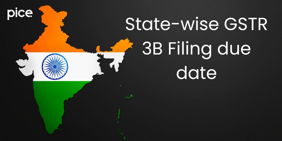 State-wise GSTR 3B Filing due date