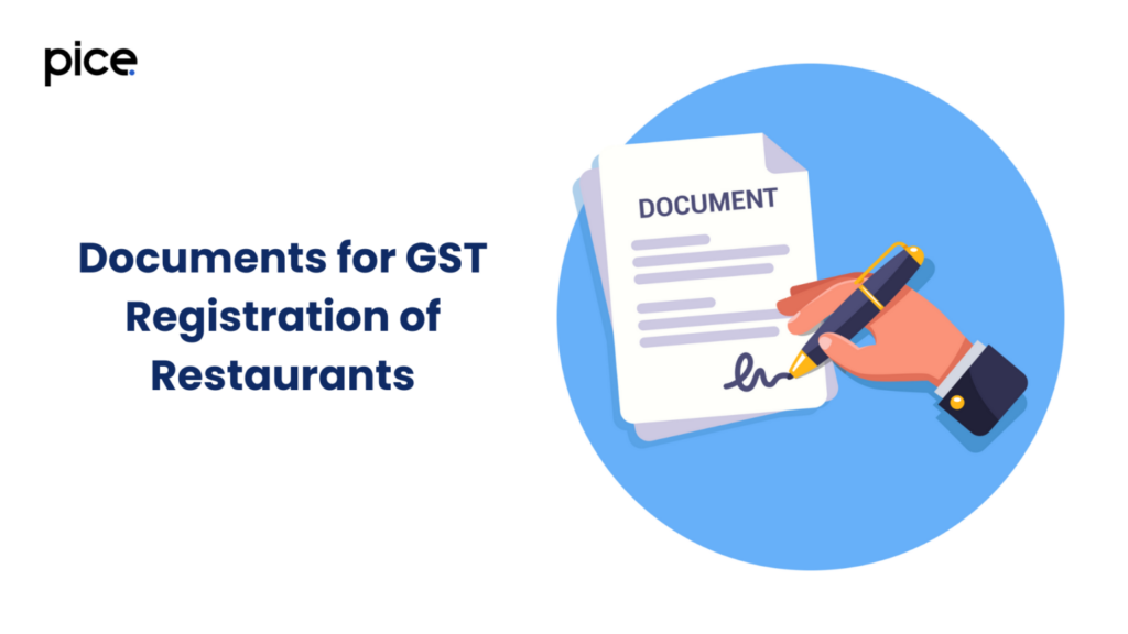 documents for gst registration of restaurants