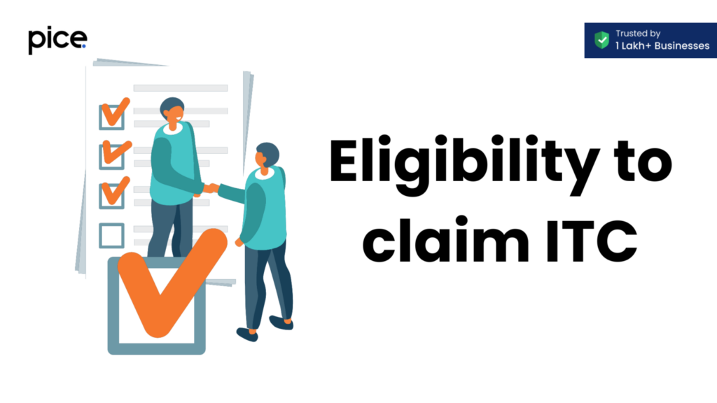 eligibility to claim itc