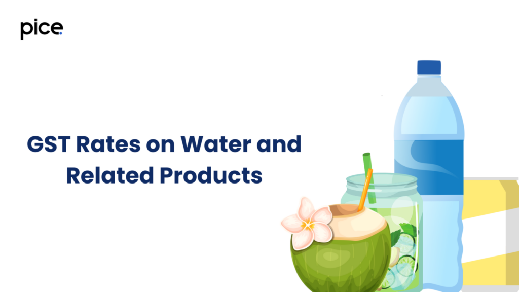 gst rates on water and related products