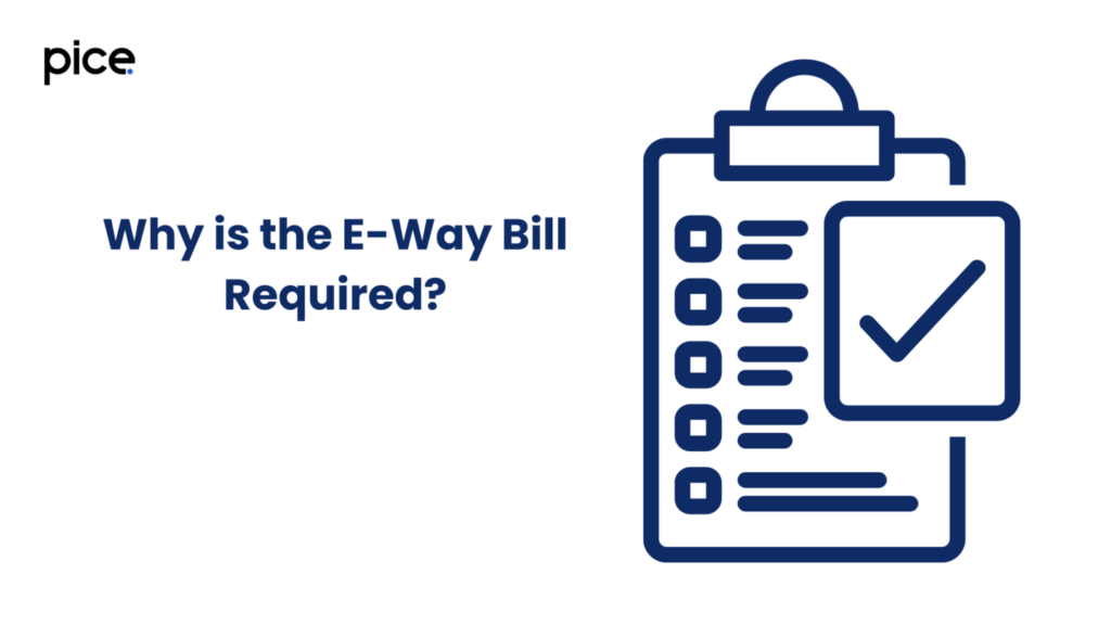 Why is the E-Way Bill Required?