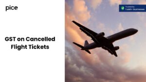 gst on cancellation charges of air ticket