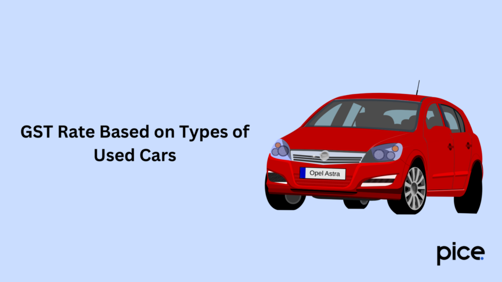 gst rate based on types of used cars