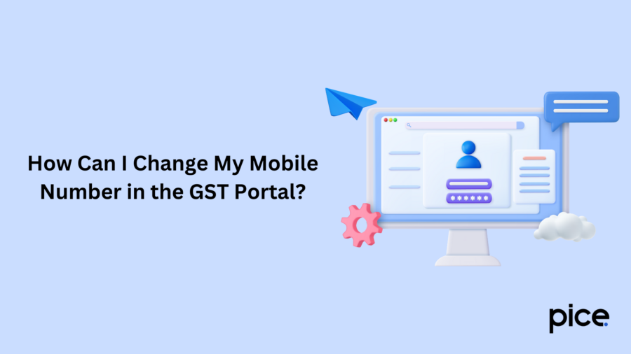 how can i change my mobile number in the gst portal?