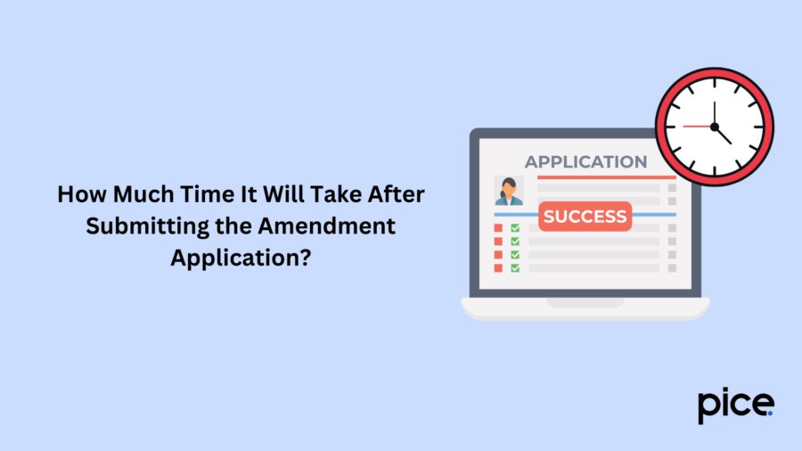 how much time it will take after submitting the amendment application?