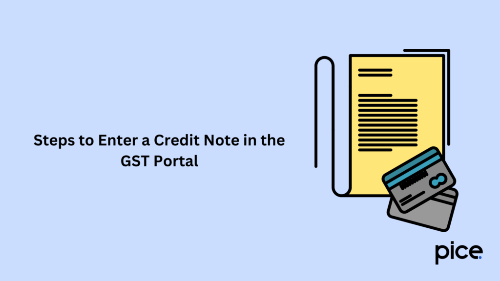 steps to enter a credit note in the gst portal