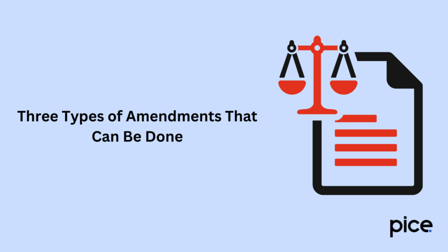 three types of amendments that can be done