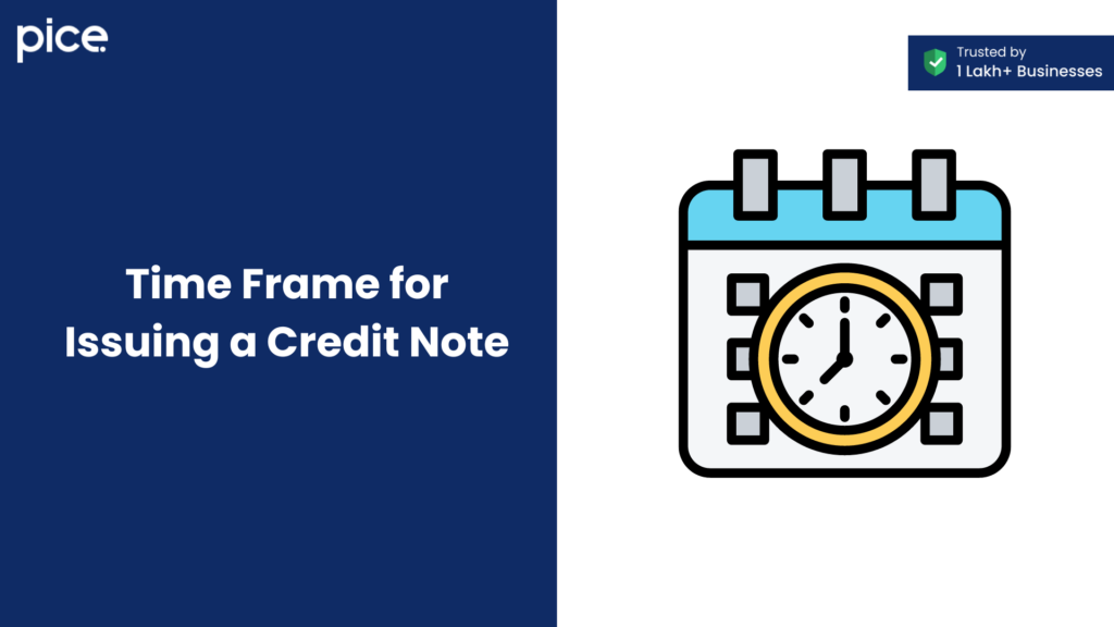 time frame for issuing a credit note