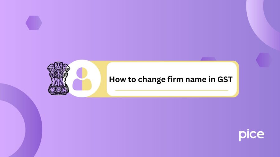 how to change firm name in gst?