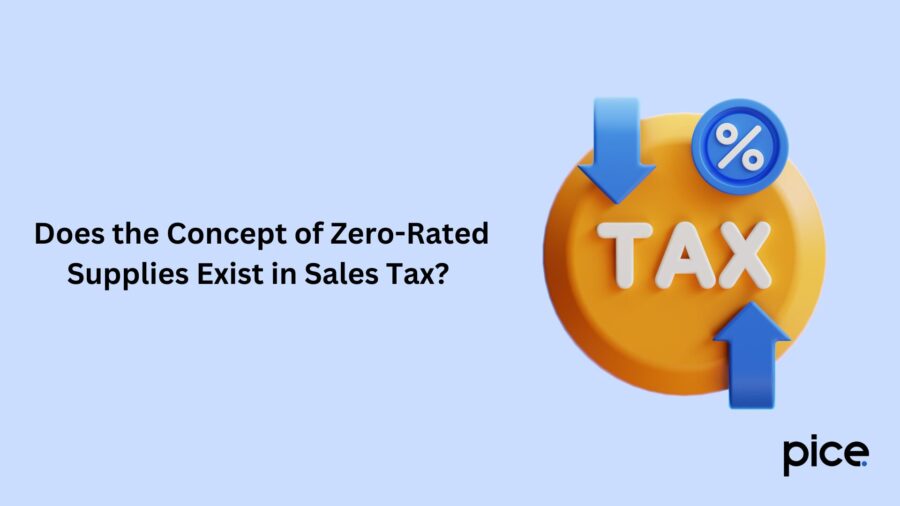 does the concept of zero-rated supplies exist in sales tax