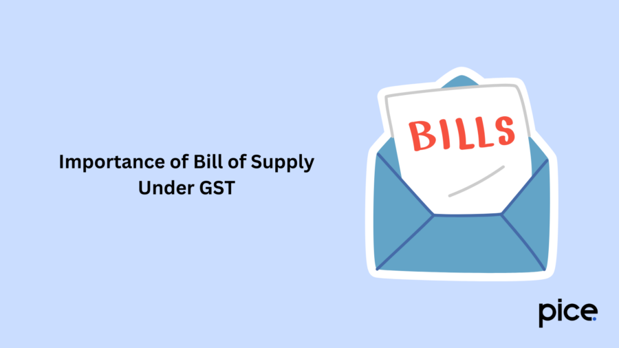 importance of bill of supply under gst