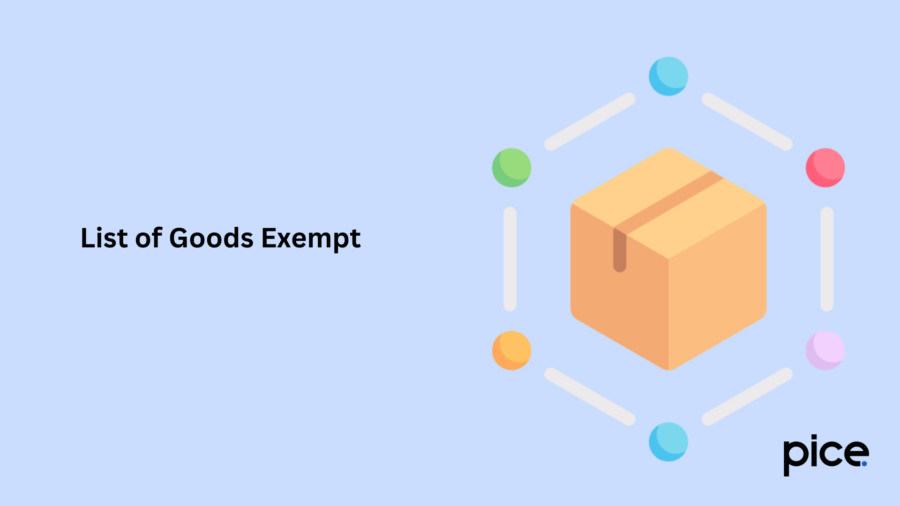 list of goods exempt