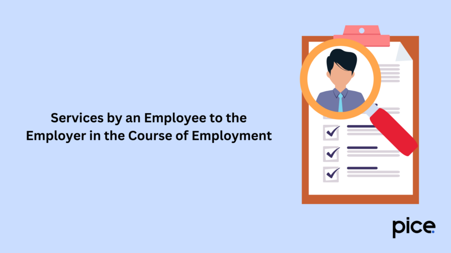 services by an employee to the employer in the course of employment