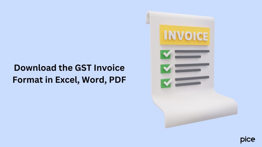 Download the GST Invoice Format in Excel, Word, PDF