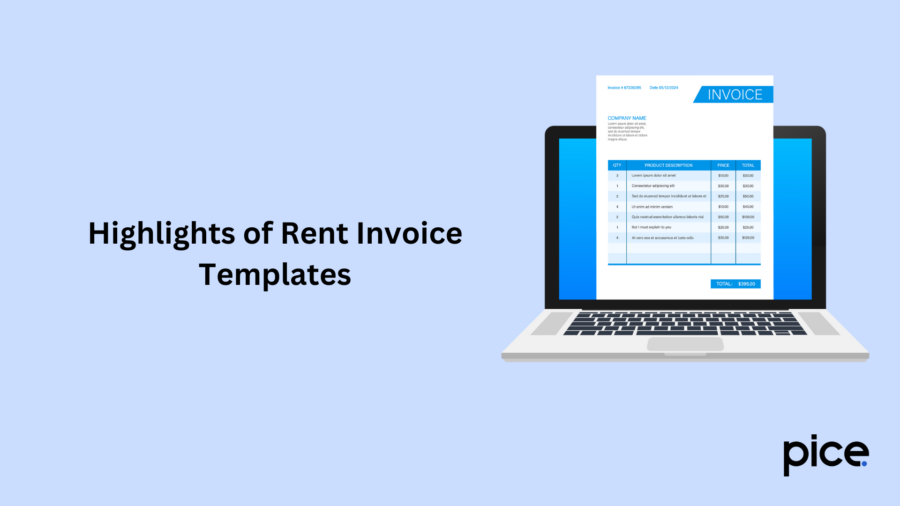 Highlights of Rent Invoice Templates