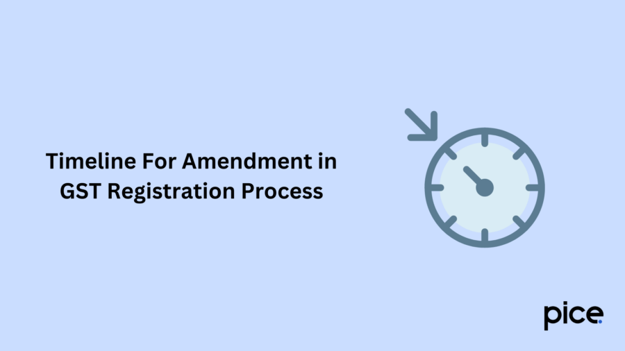 Timeline For Amendment in GST Registration Process