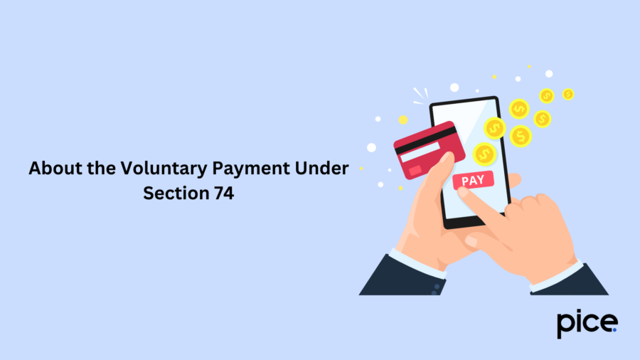 About the Voluntary Payment Under Section 74