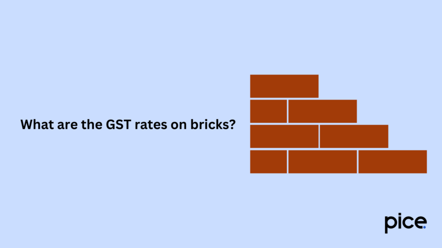 What are the GST rates on bricks?