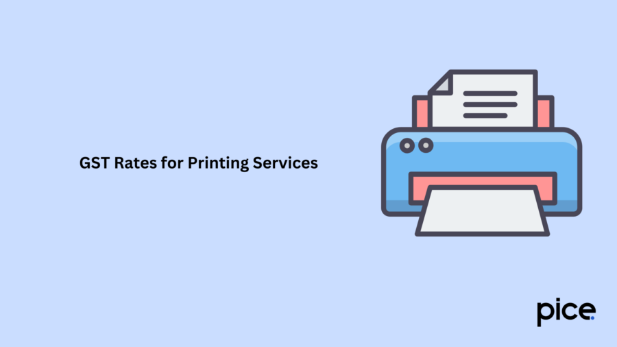 GST Rates for Printing Services