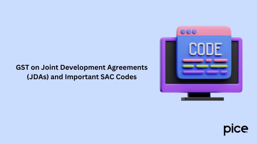 GST on Joint Development Agreements (JDAs) and Important SAC Codes