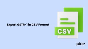 How To Export GSTR 1 In Excel Format? // Pice