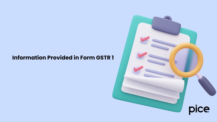 Information Provided in Form GSTR 1