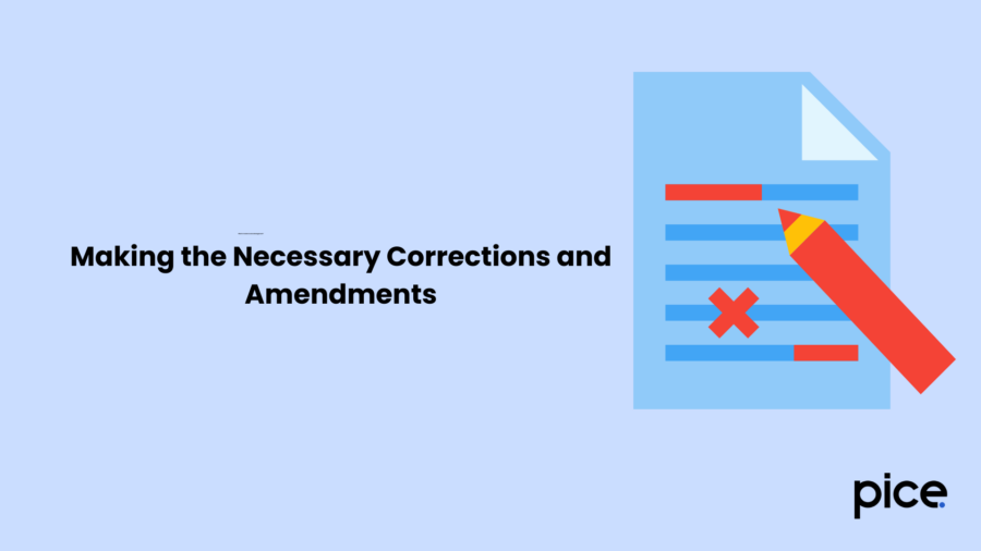 Making the Necessary Corrections and Amendments