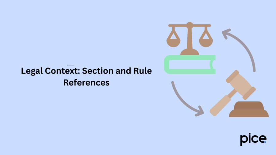 Legal Context Section and Rule References