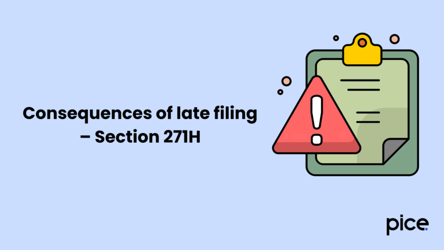 Consequences of late filing – Section 271H