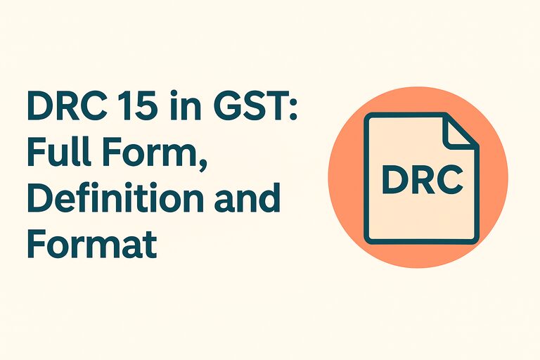drc 15 in gst: full form, definition and format 1 drc 15 in gst?