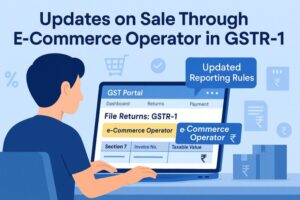 discover updates on sale through e commerce operator in gstr 1