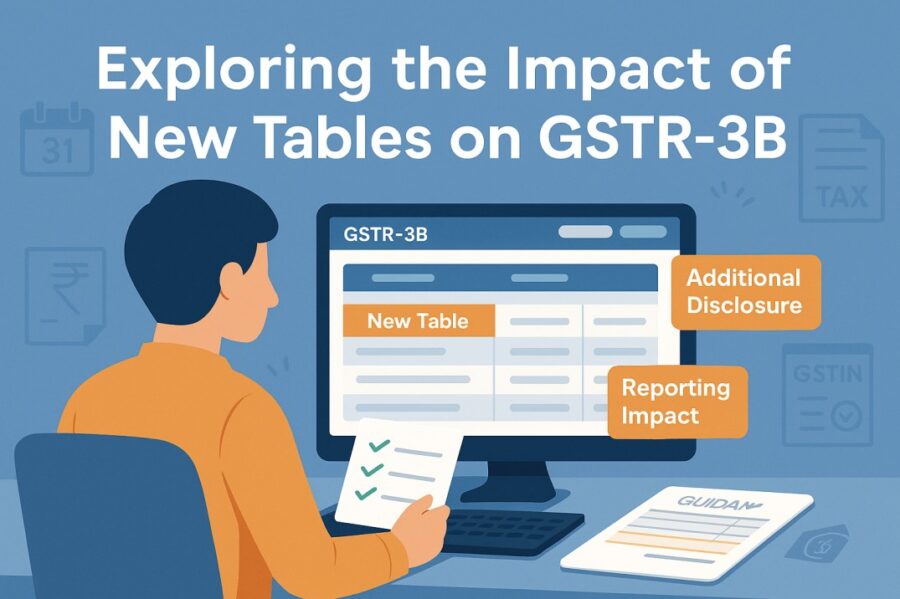 Exploring the Impact of New Tables on GSTR 3B