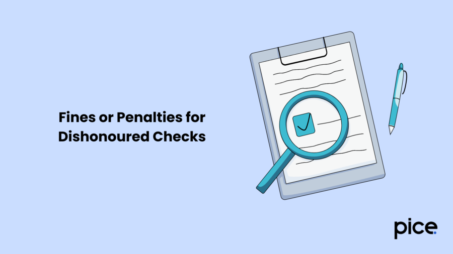 Fines or Penalties for Dishonoured Checks