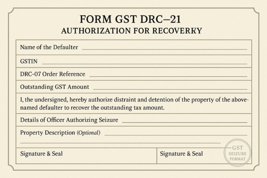 Format of DRC 21