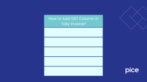 how to add gst column in tally invoice?
