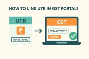 how to link utr in gst portal?