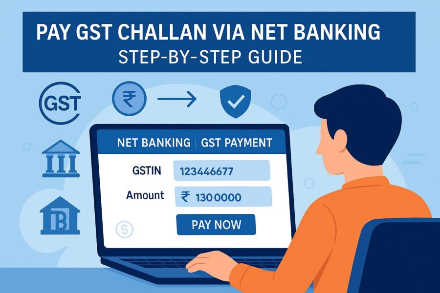 How to Make GST Challan Payments Through Net Banking?