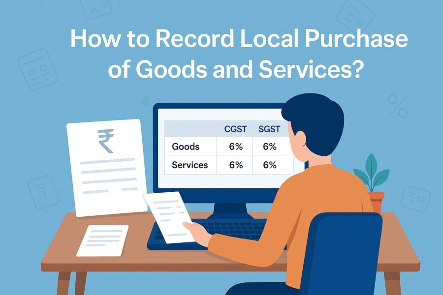 How to Record Interstate Purchase of Goods and Services ?