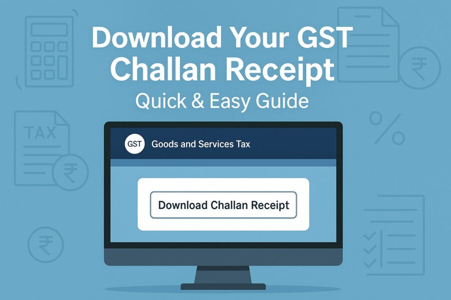 how to get gst paid challan receipt? 1 how to get gst paid challan receipt??
