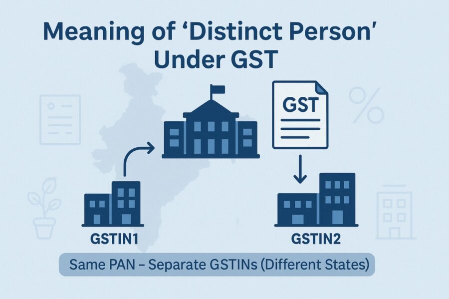 Meaning of ‘Distinct Person’ Under GST